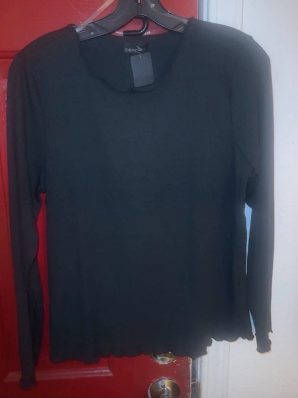 XL long sleeve black shirt new